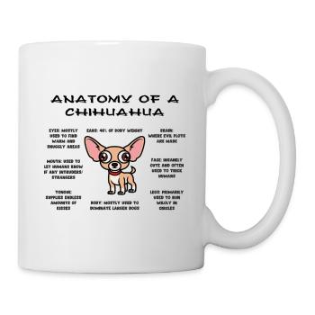 Anatomie du Chihuahua - Mug blanc - blanc - Droite