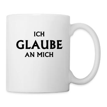glaube geschenk - Tasse - Weiß - Rechts
