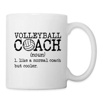 Volleyball coach definition - Mug - white - Right