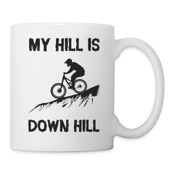 My Hill Is Down Hill - Mug - white - Right