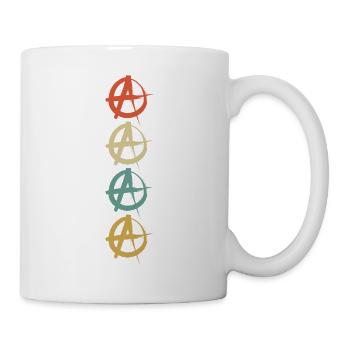 Anarchist Anarchismus Anarchie Bunt Symbol - Tasse - Weiß - Rechts
