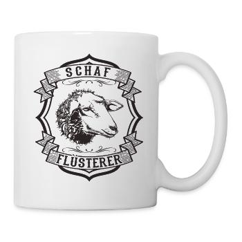 Schaf Flüsterer - Tasse - Weiß - Rechts