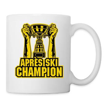 Après Ski Champion Ski T-Shirt - Tasse - Weiß - Rechts