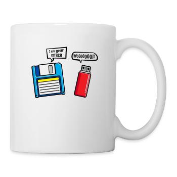 Je suis votre père Humour sur clé USB Dsikette - Mug blanc - blanc - Droite