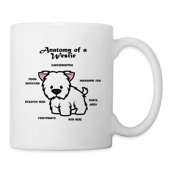Anatomy West Highland White Terrier - Mug - white - Right