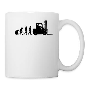 Conducteurs de camions Evolution - Mug blanc - blanc - Droite