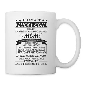 Son of a great mother - Mug - white - Right
