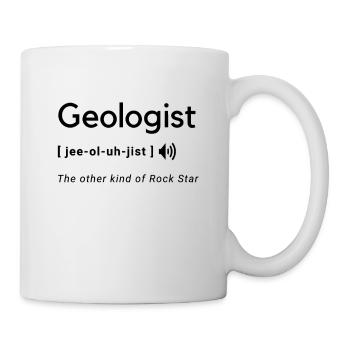 Funny geologist saying design - Mug - white - Right