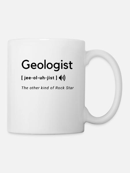 Géologue drôle disant design - Mug blanc - blanc