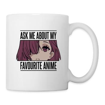 Me poser des questions sur mon manga préféré - Mug blanc - blanc - Droite
