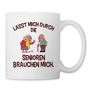 Altenpflege Pfleger - Tasse - Weiß - Rechts
