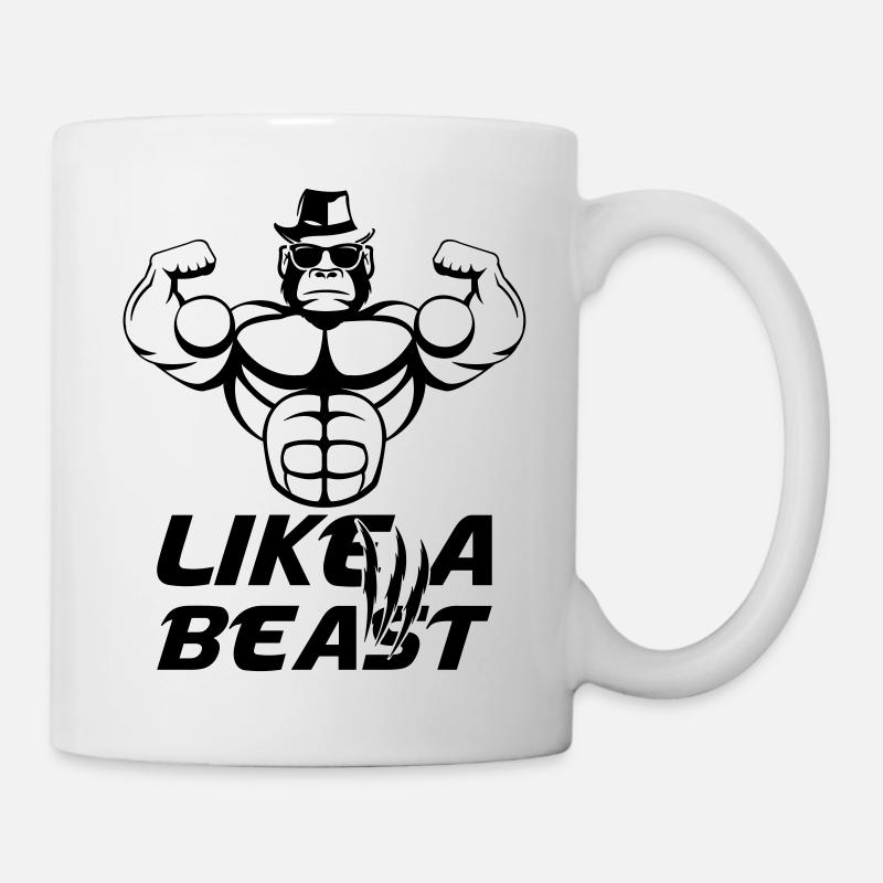 strong_gorilla_002 - Tasse - Weiß