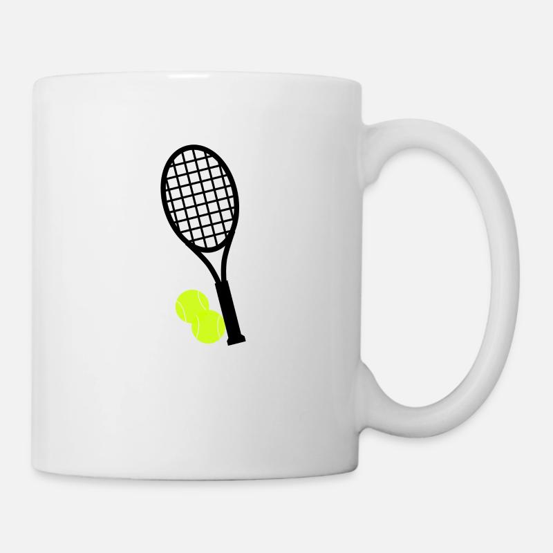 Conception de sport de tennis - Mug blanc - blanc