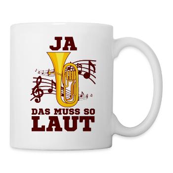 Tenorhorn - Tasse - Weiß - Rechts