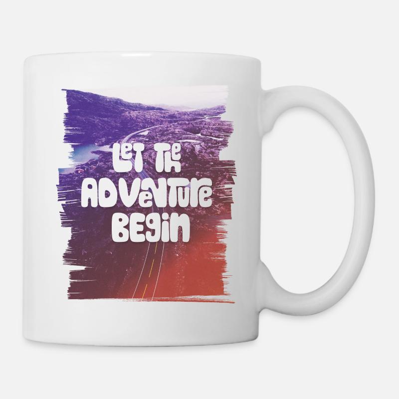 Let The Adventure Begin - Tasse - Weiß