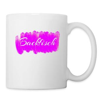 Backfisch vergessene Wörter Geschenkidee Pubertät - Tasse - Weiß - Rechts