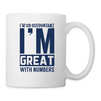 Bookkeeping accountant accounting training team - Mug - white - Right