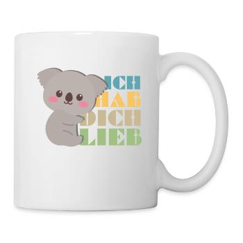 Ich Hab Dich Lieb Koala - Tasse - Weiß - Rechts