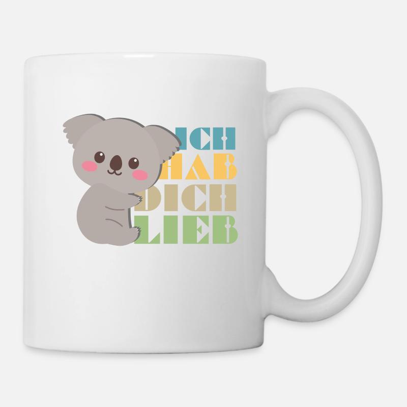 Ich Hab Dich Lieb Koala - Tasse - Weiß