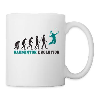 Badminton evolution - Mug - white - Right