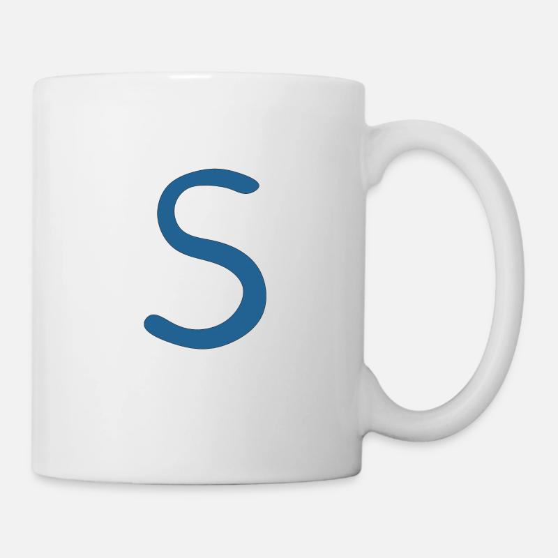 S - Tasse - Weiß