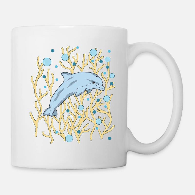 Dauphin - Mug blanc - blanc