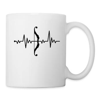 Archery heartbeat - Mug - white - Right
