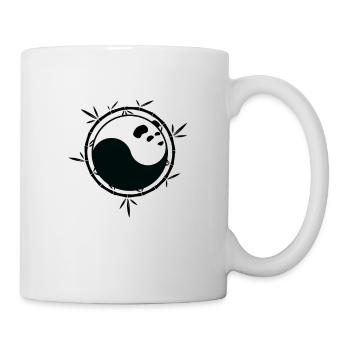 Chemise Panda Yin Yang avec bambou - Mug blanc - blanc - Droite