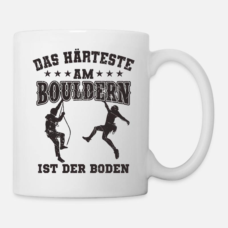 Bouldern - Tasse - Weiß