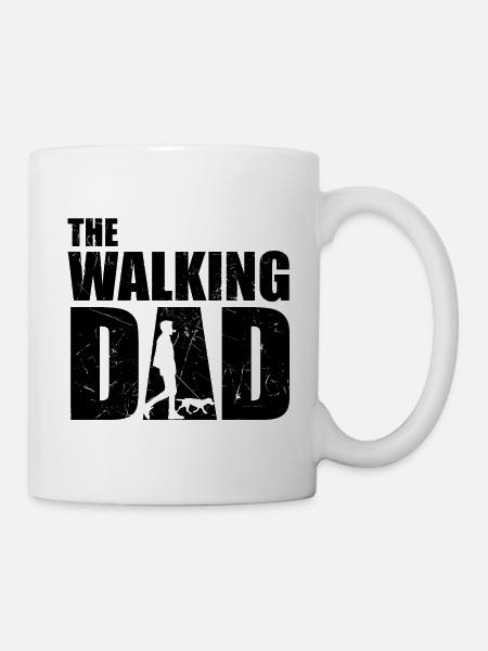 Hundhalter The Walking Dad - Tasse - Weiß