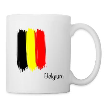 cool drapeau belge belgique belgique cadeau - Mug blanc - blanc - Droite