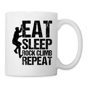 Bouldern - Tasse - Weiß - Rechts