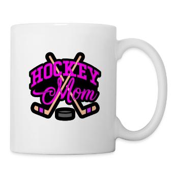 Hockey Mom Ice Hockey Puck Hockey Stick - Mug - white - Right