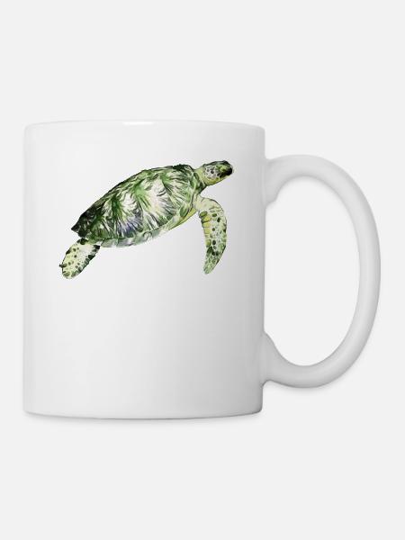 Wasserschildkröte - Tasse - Weiß