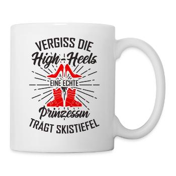Skifahren Prinzessin - Tasse - Weiß - Rechts