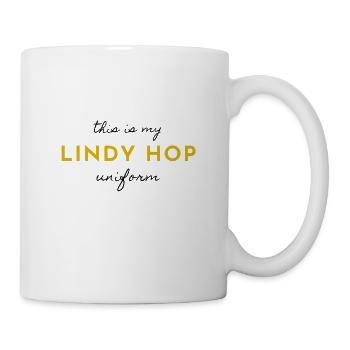 c'est mon uniforme Lindy Hop noir - Mug blanc - blanc - Droite