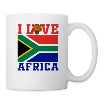 I love Africa jaguar - Mug - white - Right