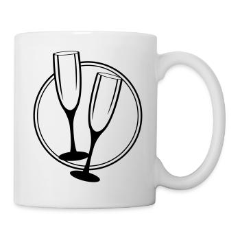 sekt glaeser - Tasse - Weiß - Rechts