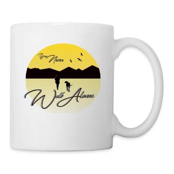 You Never Walk Alone Dog Hund - Tasse - Weiß - Rechts