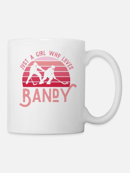 Bandy Girl Jääpallo Rinkbandy Hockey Ice Hockey - Mug - white