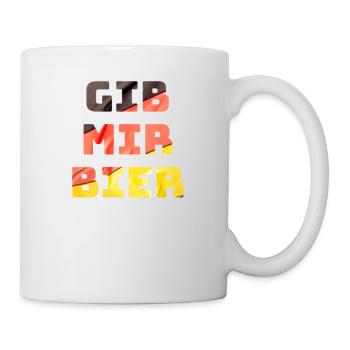Cadeau de vacances drapeau Allemagne bière - Mug blanc - blanc - Droite