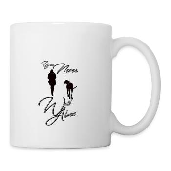 You never walk alone Hund - Tasse - Weiß - Rechts