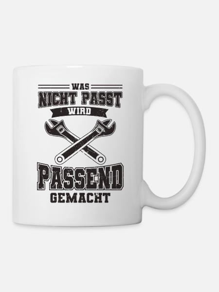 Handwerker Spruch - Tasse - Weiß