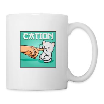 Cat Cation Kittens Cartoon Cat Protection Gift - Mug - white - Right