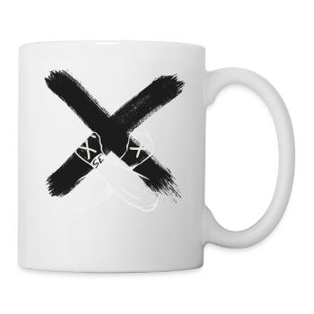 Straight Edge Punk Shirt vegan, no drugs - Mug - white - Right