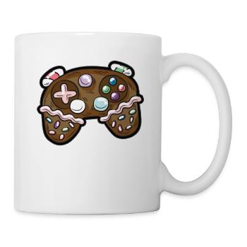 Gingerbread Controller Gamer Christmas Humor - Mug - white - Right