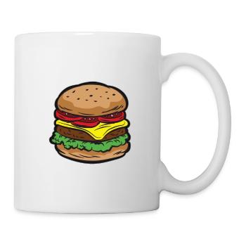 FITNESS FASTFOOD Humor funny saying - Mug - white - Right