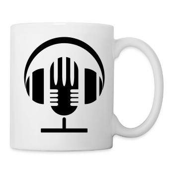 Mic and Headphones - Tasse - Weiß - Rechts