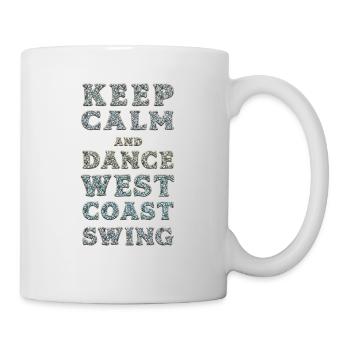 West Coast Swing Dance Gift WCS - Mug - white - Right