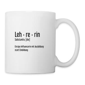 Teacher role model influencer school lessons - Mug - white - Right